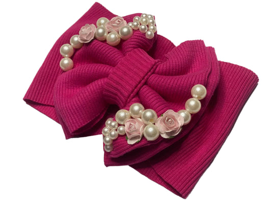 Biyu N Biyu Flower and Pearl Work Headband for Baby Girls