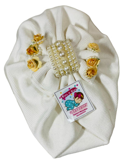 Biyu n Biyu 3F Fancy Turban Cap For Baby Girl