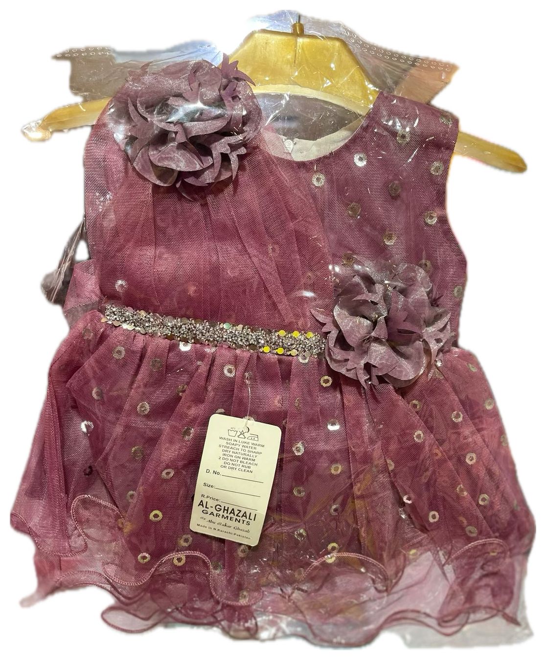 piyazi color Fancy Frock for Baby Girls RN-03
